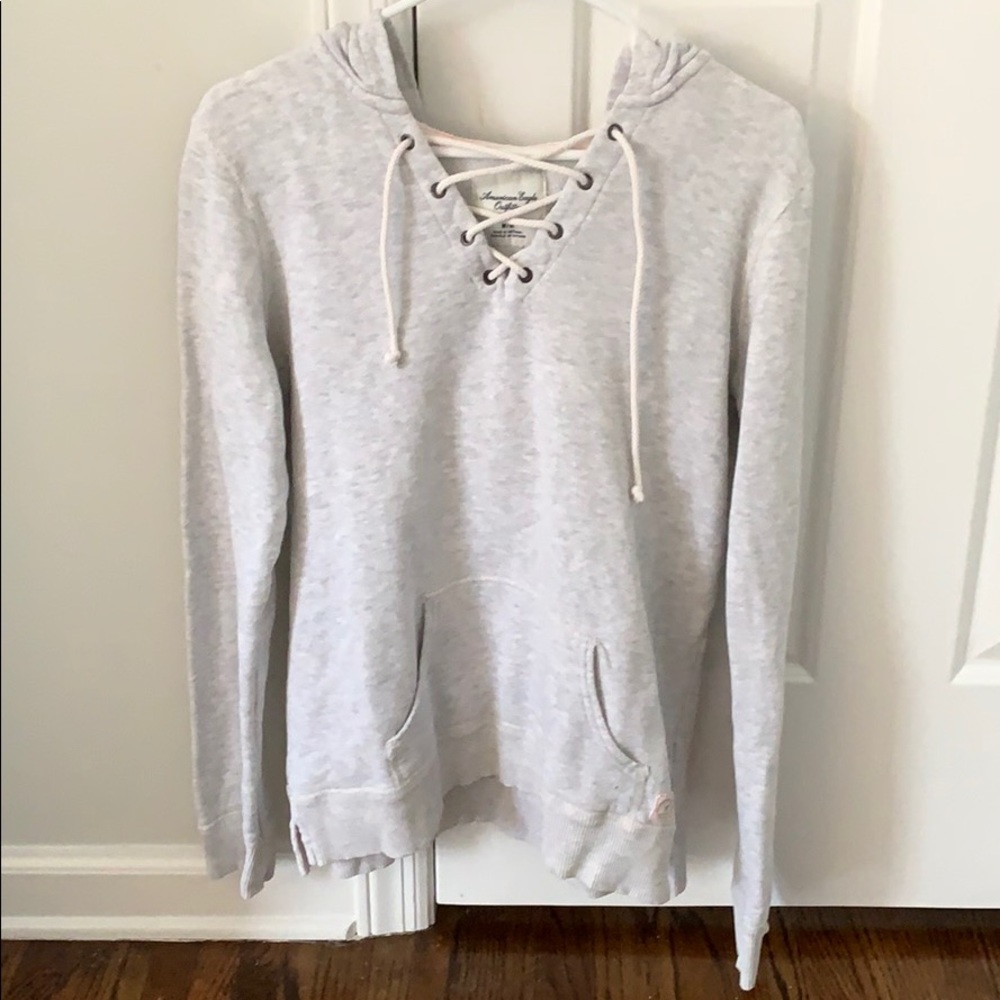 American Eagle Lace Up Hoodie